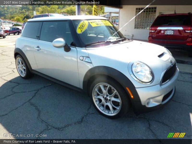 Pure Silver Metallic / Lounge Redwood 2007 Mini Cooper S Hardtop