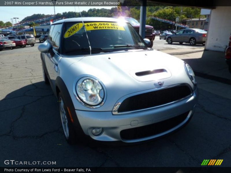 Pure Silver Metallic / Lounge Redwood 2007 Mini Cooper S Hardtop