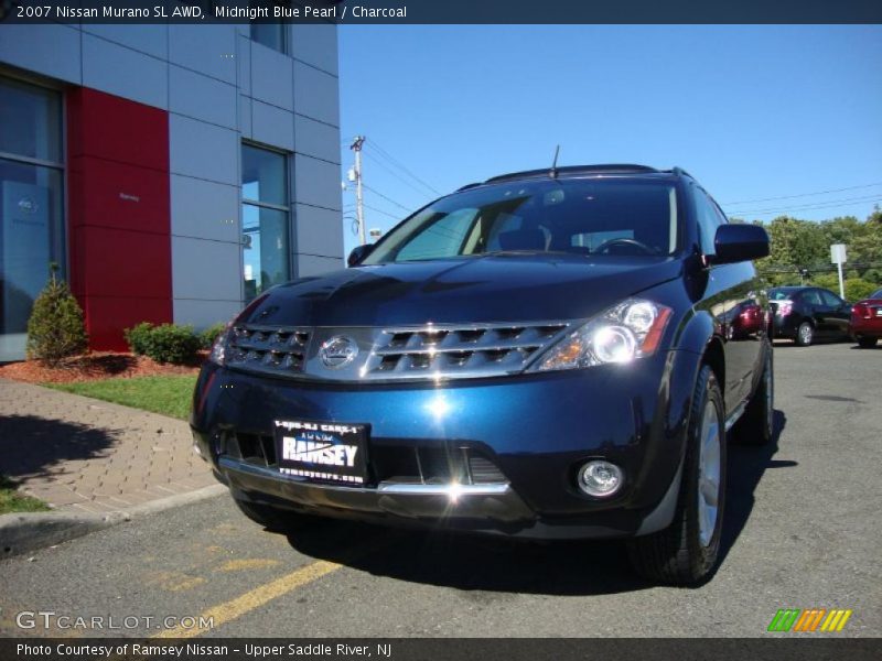 Midnight Blue Pearl / Charcoal 2007 Nissan Murano SL AWD