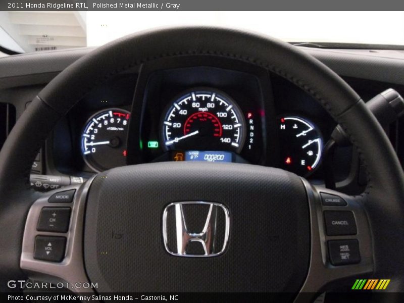Polished Metal Metallic / Gray 2011 Honda Ridgeline RTL