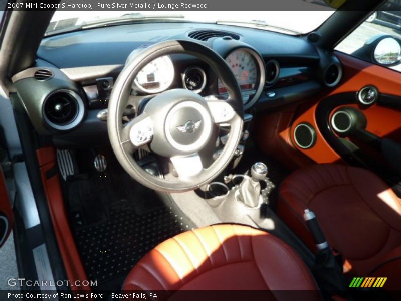 Pure Silver Metallic / Lounge Redwood 2007 Mini Cooper S Hardtop