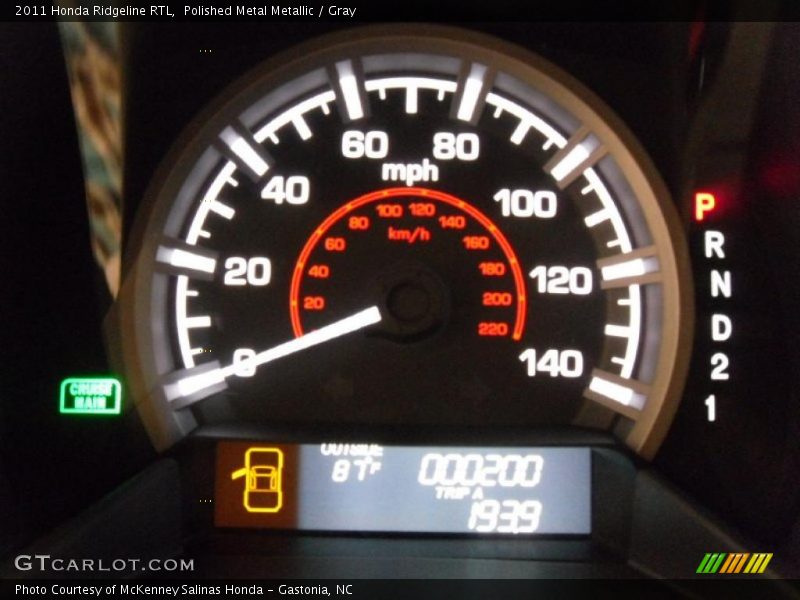 Polished Metal Metallic / Gray 2011 Honda Ridgeline RTL