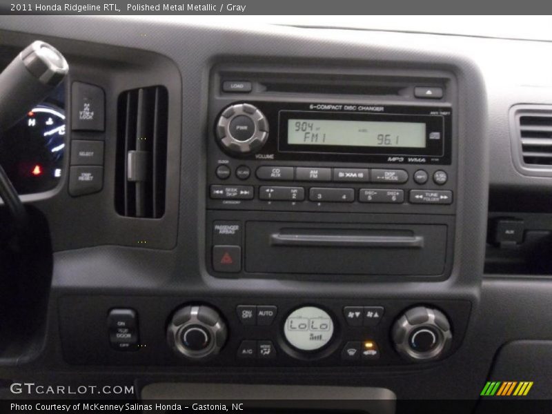 Polished Metal Metallic / Gray 2011 Honda Ridgeline RTL