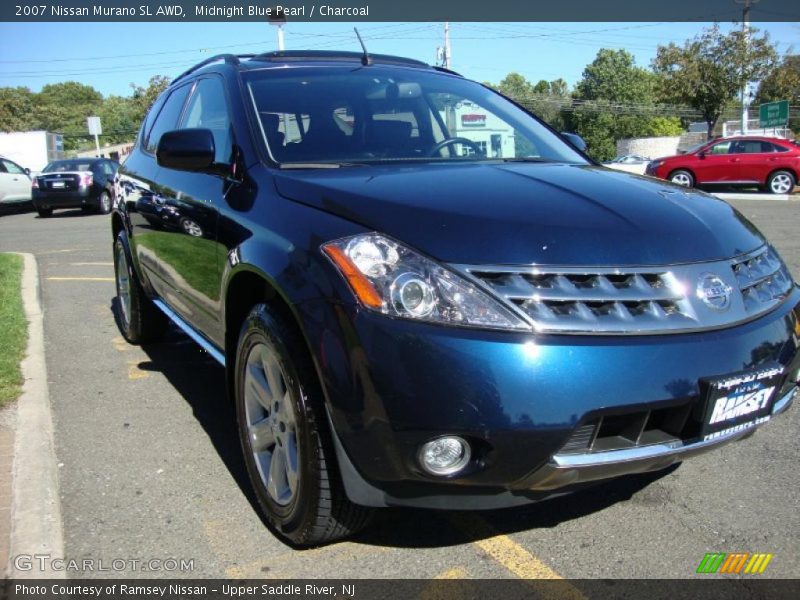 Midnight Blue Pearl / Charcoal 2007 Nissan Murano SL AWD