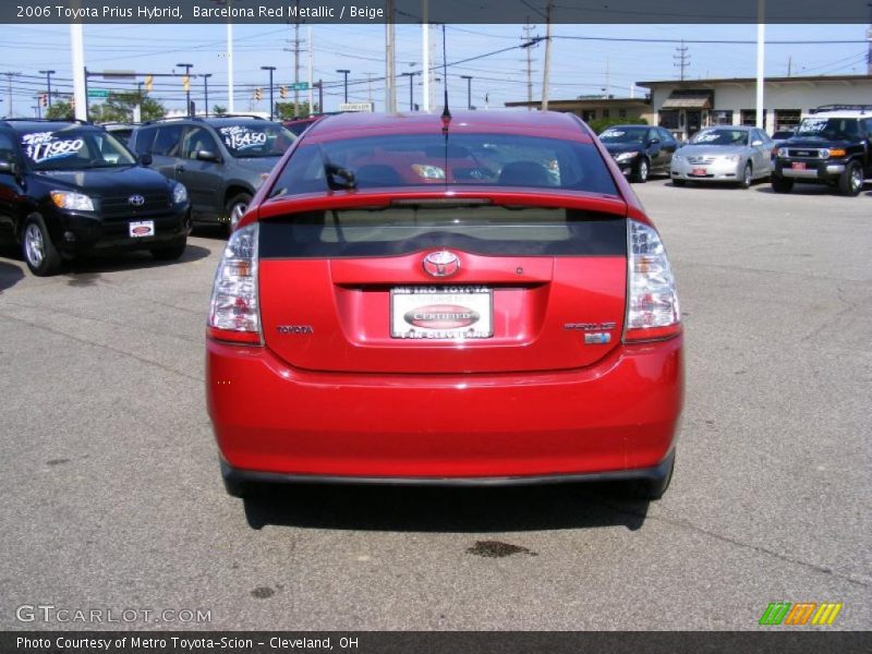Barcelona Red Metallic / Beige 2006 Toyota Prius Hybrid