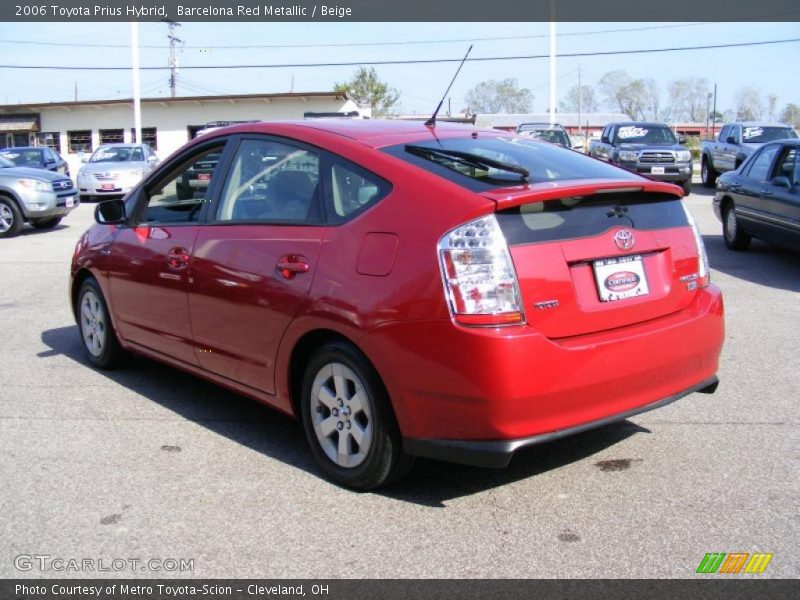 Barcelona Red Metallic / Beige 2006 Toyota Prius Hybrid