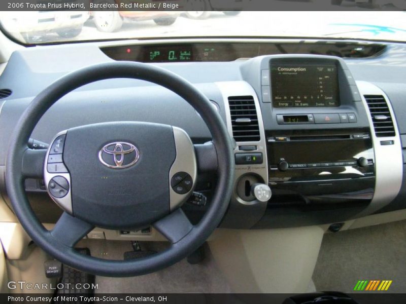 Barcelona Red Metallic / Beige 2006 Toyota Prius Hybrid