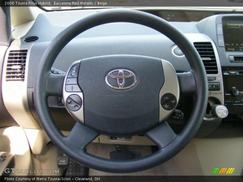 Barcelona Red Metallic / Beige 2006 Toyota Prius Hybrid