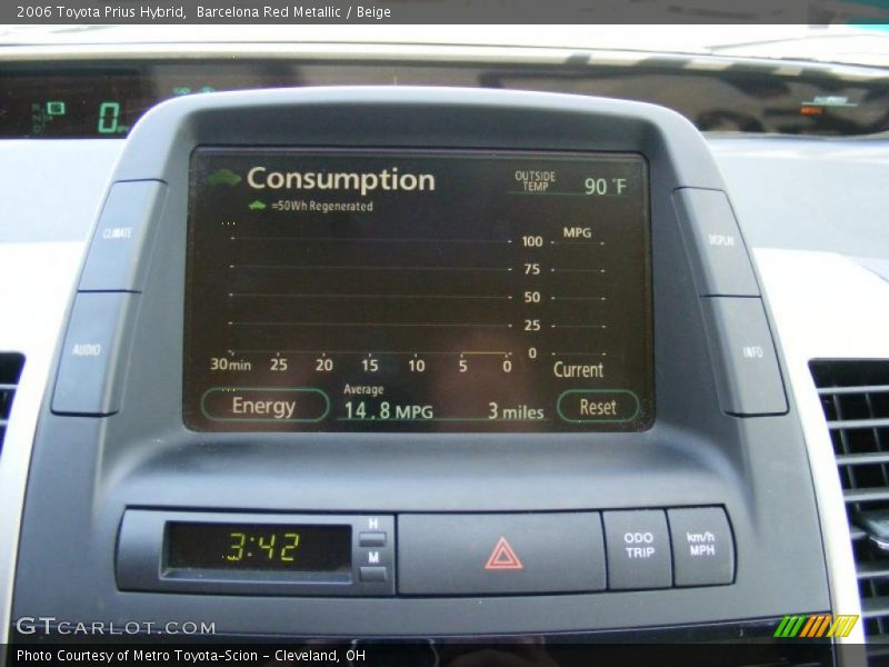 Barcelona Red Metallic / Beige 2006 Toyota Prius Hybrid