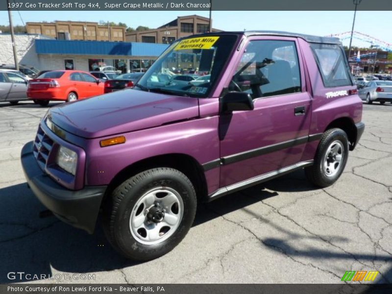 Front 3/4 View of 1997 Tracker Soft Top 4x4
