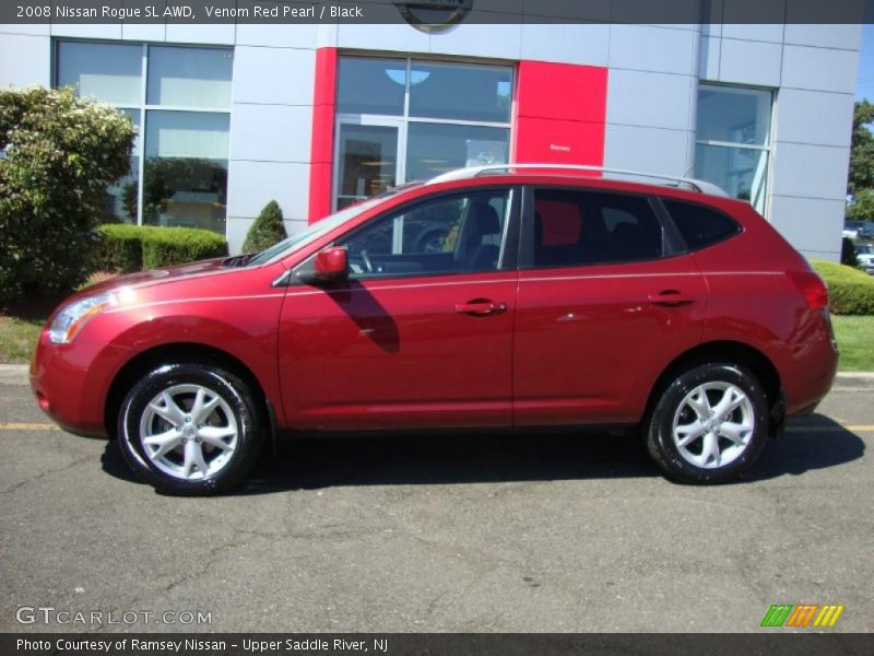 Venom Red Pearl / Black 2008 Nissan Rogue SL AWD