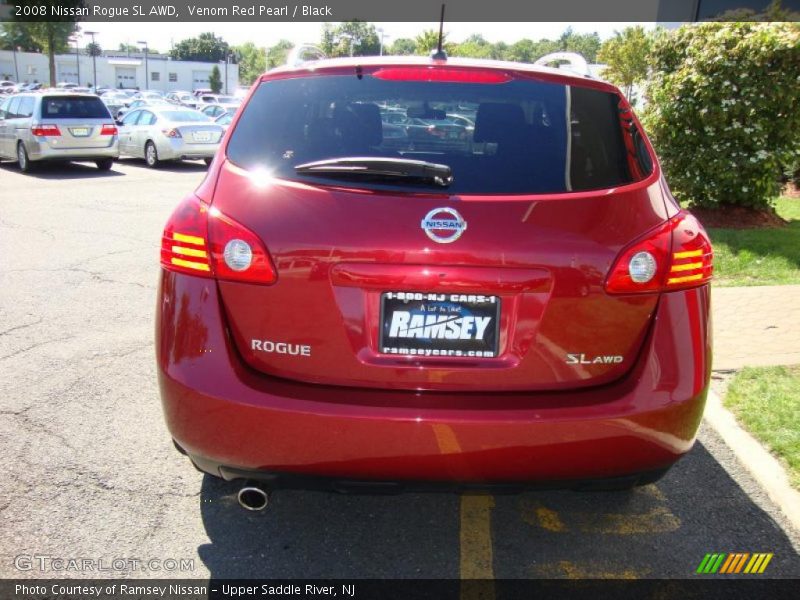 Venom Red Pearl / Black 2008 Nissan Rogue SL AWD