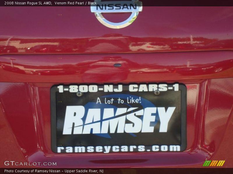 Venom Red Pearl / Black 2008 Nissan Rogue SL AWD