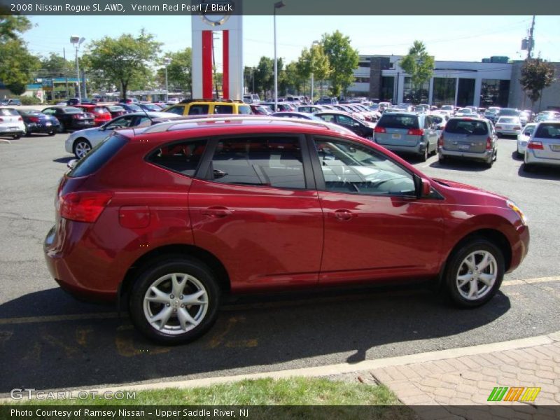 Venom Red Pearl / Black 2008 Nissan Rogue SL AWD
