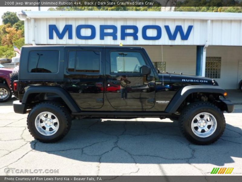 Black / Dark Slate Gray/Med Slate Gray 2008 Jeep Wrangler Unlimited Rubicon 4x4
