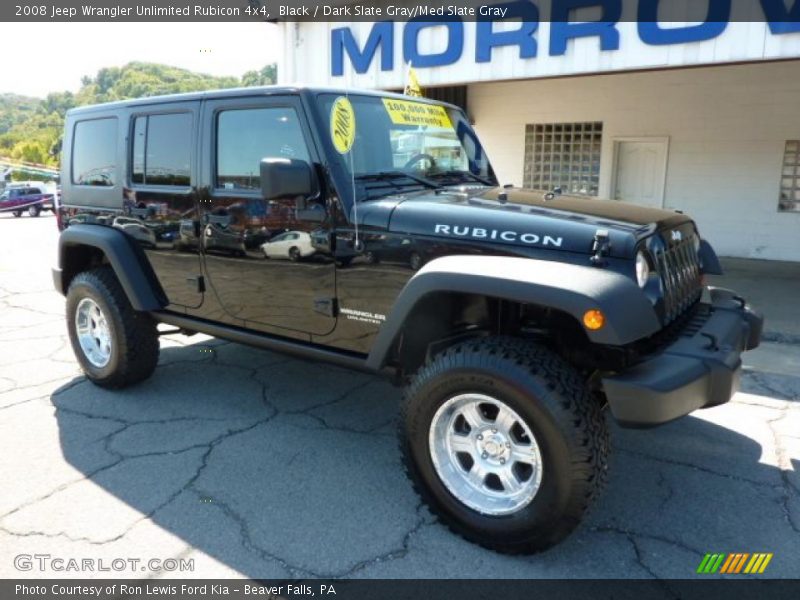 Black / Dark Slate Gray/Med Slate Gray 2008 Jeep Wrangler Unlimited Rubicon 4x4