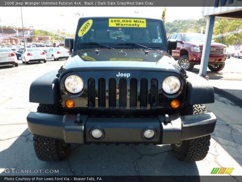 Black / Dark Slate Gray/Med Slate Gray 2008 Jeep Wrangler Unlimited Rubicon 4x4