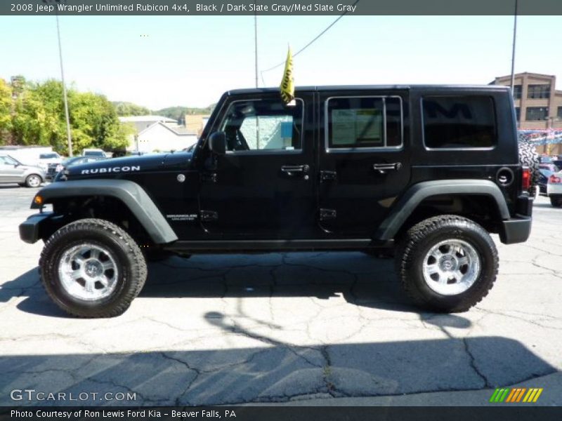 Black / Dark Slate Gray/Med Slate Gray 2008 Jeep Wrangler Unlimited Rubicon 4x4