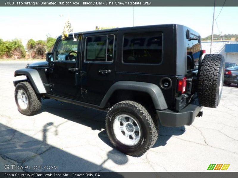 Black / Dark Slate Gray/Med Slate Gray 2008 Jeep Wrangler Unlimited Rubicon 4x4
