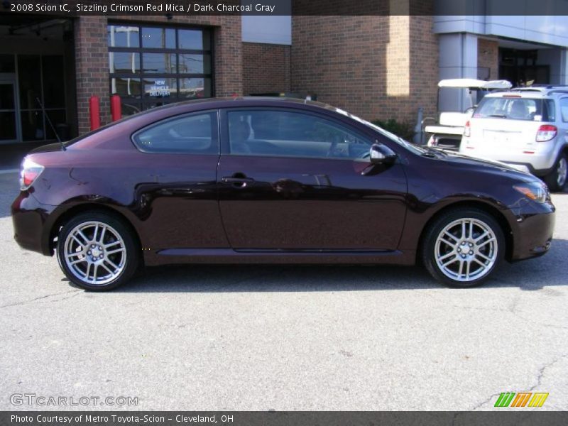 Sizzling Crimson Red Mica / Dark Charcoal Gray 2008 Scion tC