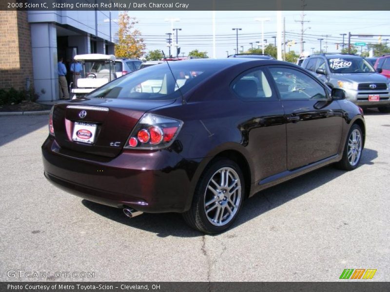 Sizzling Crimson Red Mica / Dark Charcoal Gray 2008 Scion tC