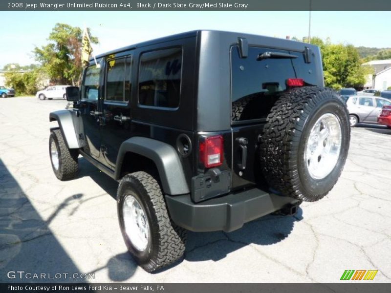 Black / Dark Slate Gray/Med Slate Gray 2008 Jeep Wrangler Unlimited Rubicon 4x4