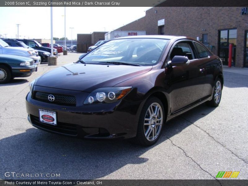 Sizzling Crimson Red Mica / Dark Charcoal Gray 2008 Scion tC