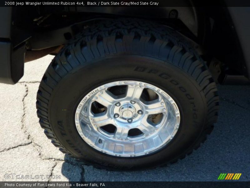Black / Dark Slate Gray/Med Slate Gray 2008 Jeep Wrangler Unlimited Rubicon 4x4