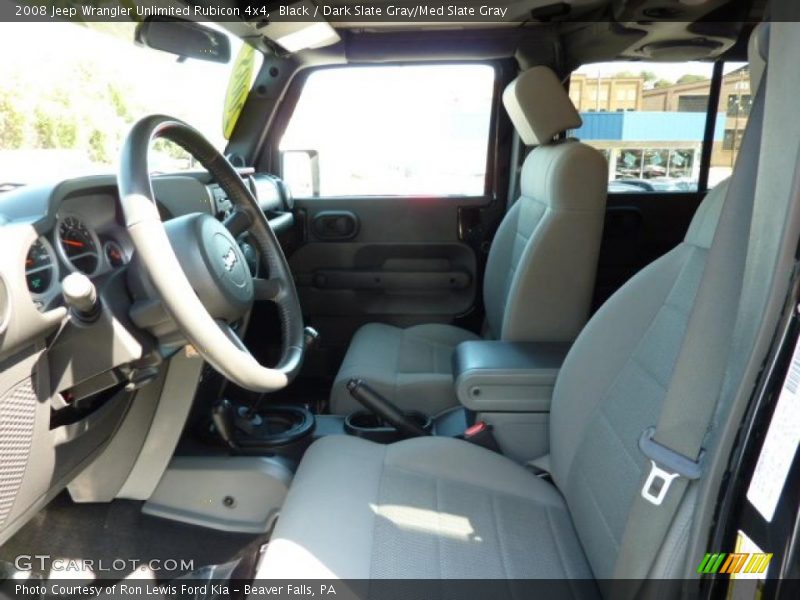 Black / Dark Slate Gray/Med Slate Gray 2008 Jeep Wrangler Unlimited Rubicon 4x4