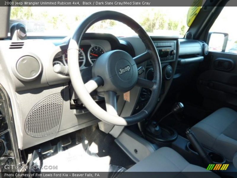 Black / Dark Slate Gray/Med Slate Gray 2008 Jeep Wrangler Unlimited Rubicon 4x4