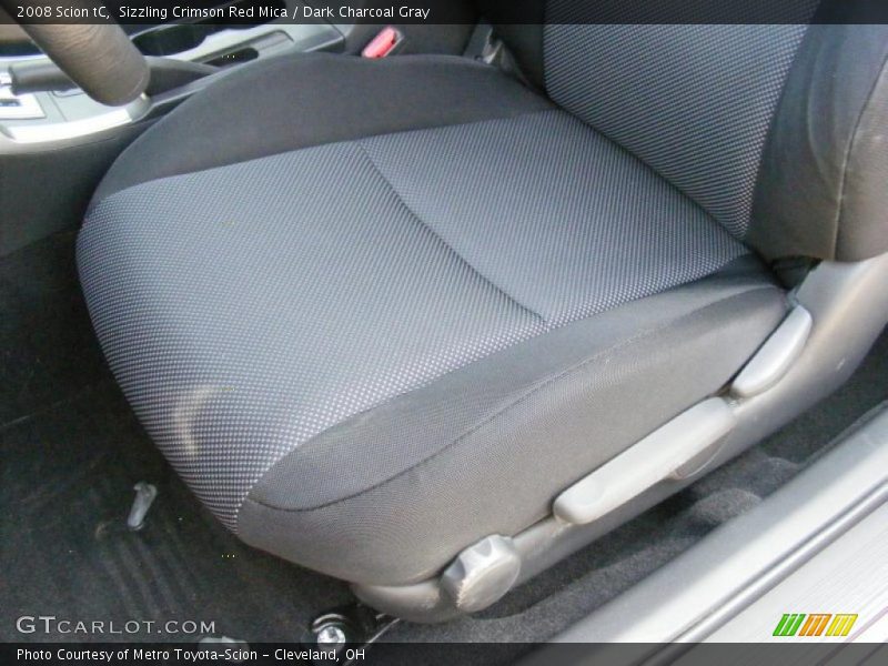 Sizzling Crimson Red Mica / Dark Charcoal Gray 2008 Scion tC