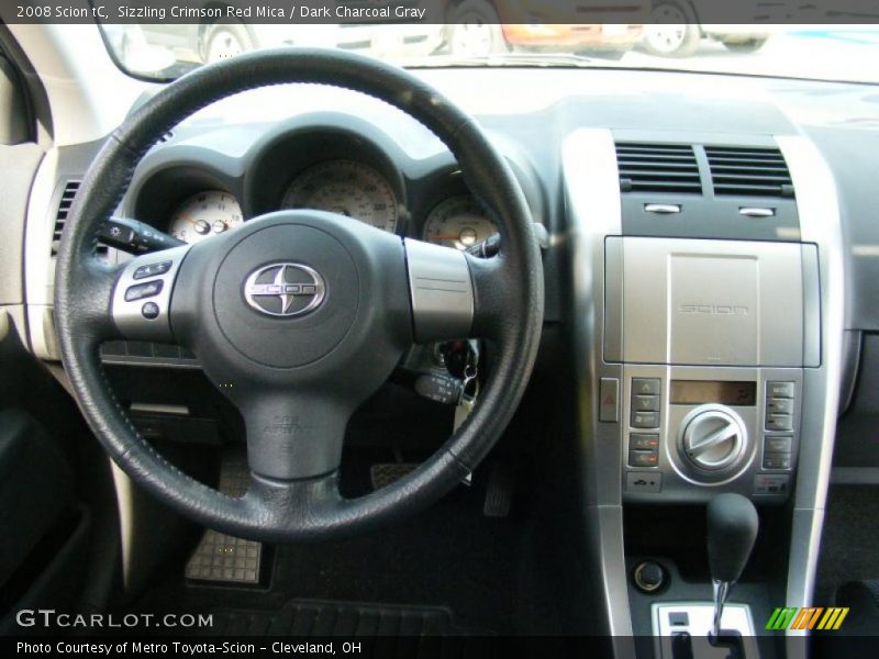 Sizzling Crimson Red Mica / Dark Charcoal Gray 2008 Scion tC
