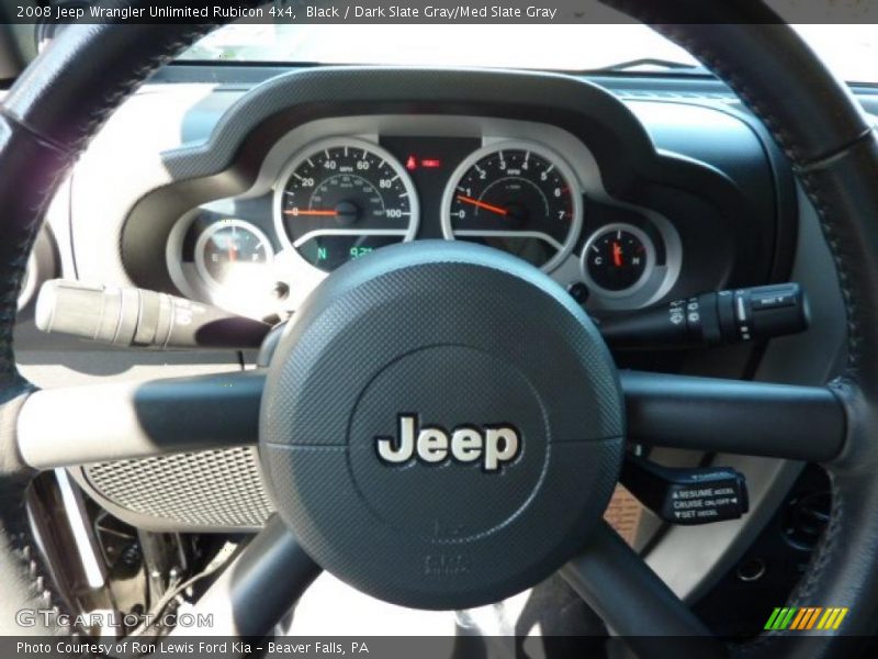 Black / Dark Slate Gray/Med Slate Gray 2008 Jeep Wrangler Unlimited Rubicon 4x4
