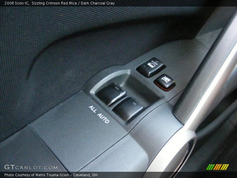 Sizzling Crimson Red Mica / Dark Charcoal Gray 2008 Scion tC