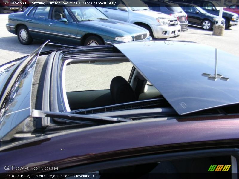 Sizzling Crimson Red Mica / Dark Charcoal Gray 2008 Scion tC