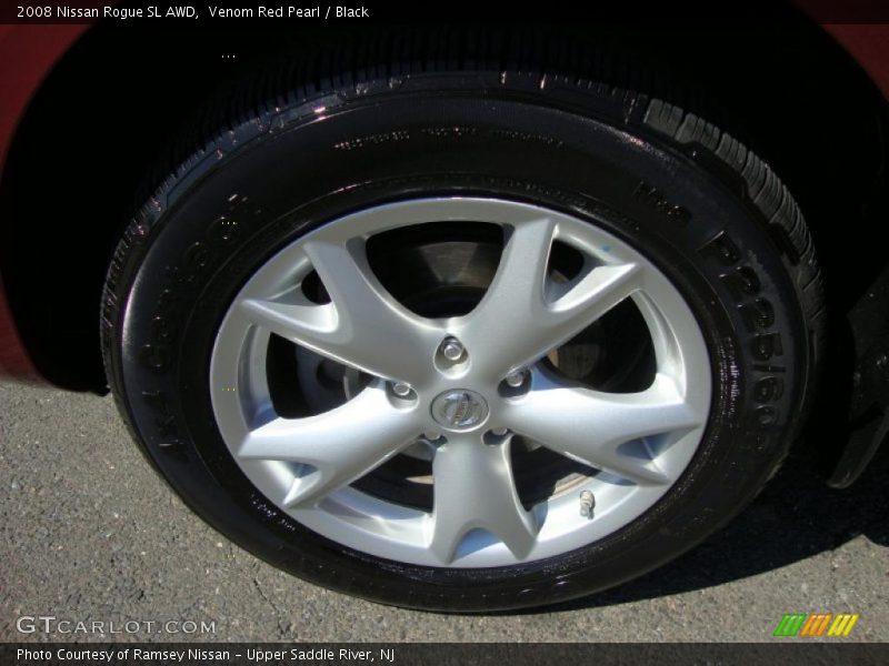 Venom Red Pearl / Black 2008 Nissan Rogue SL AWD