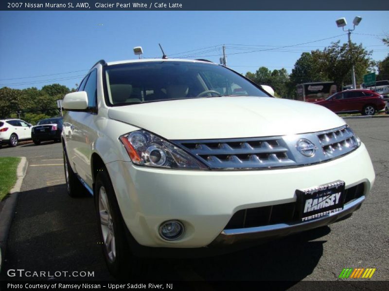 Glacier Pearl White / Cafe Latte 2007 Nissan Murano SL AWD
