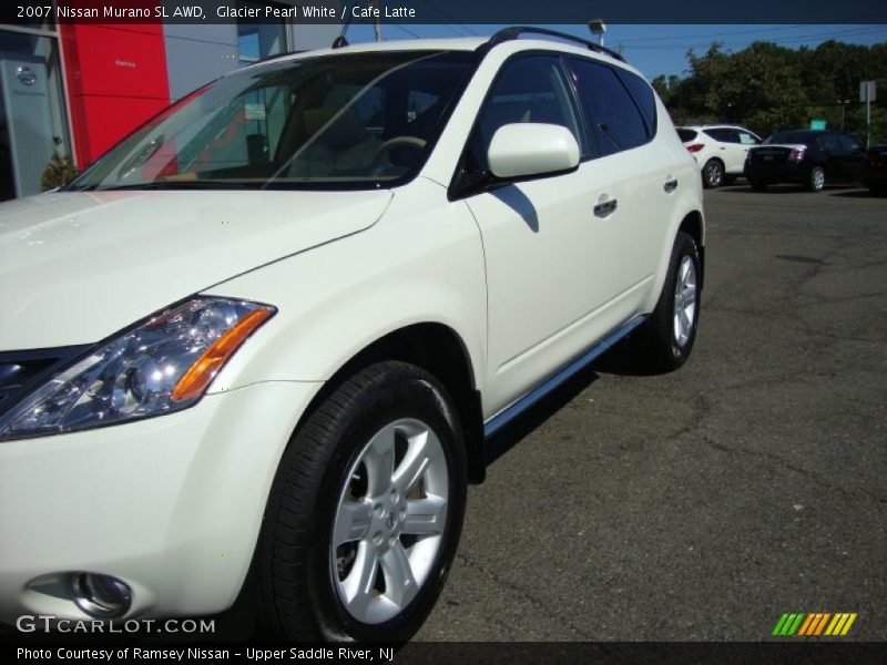 Glacier Pearl White / Cafe Latte 2007 Nissan Murano SL AWD