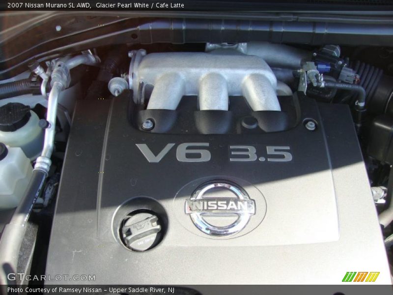 Glacier Pearl White / Cafe Latte 2007 Nissan Murano SL AWD