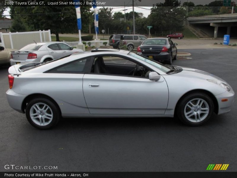 Liquid Silver Metallic / Black/Silver 2002 Toyota Celica GT