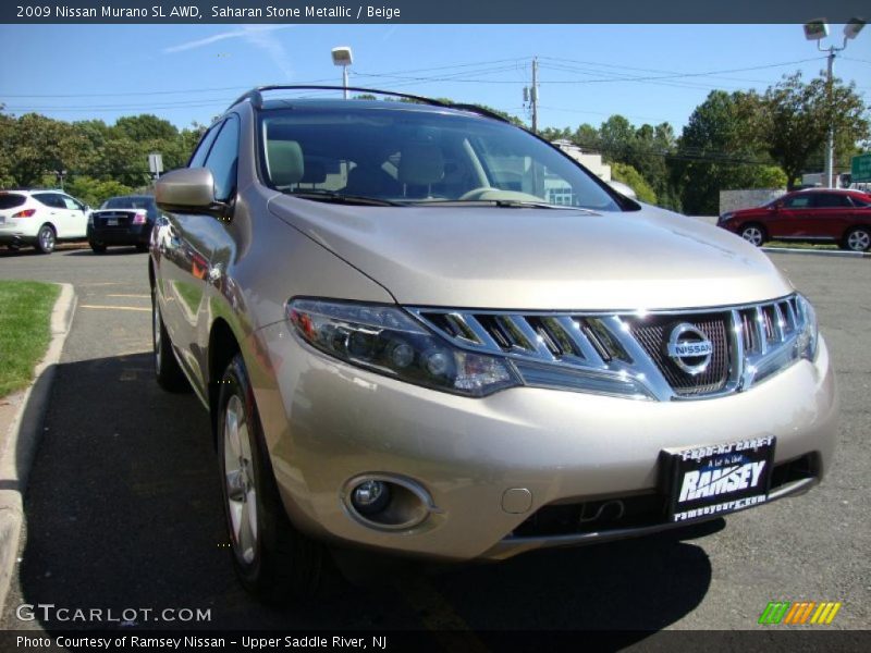 Saharan Stone Metallic / Beige 2009 Nissan Murano SL AWD