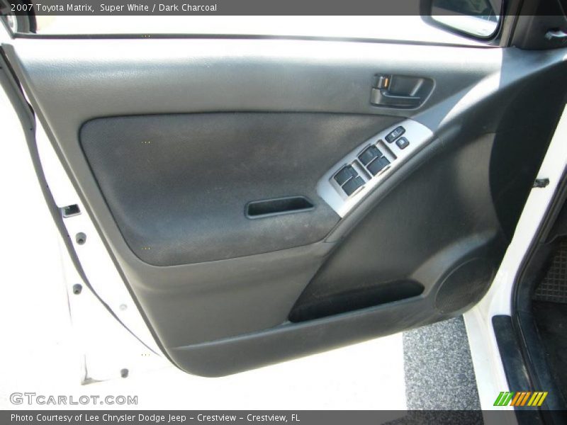 Super White / Dark Charcoal 2007 Toyota Matrix