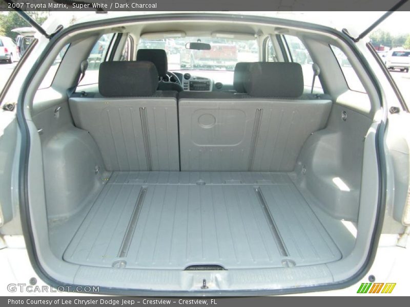 Super White / Dark Charcoal 2007 Toyota Matrix