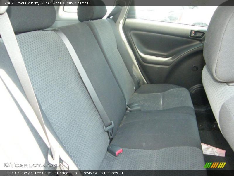 Super White / Dark Charcoal 2007 Toyota Matrix