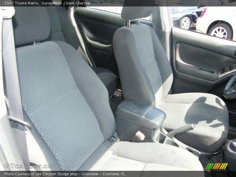 Super White / Dark Charcoal 2007 Toyota Matrix