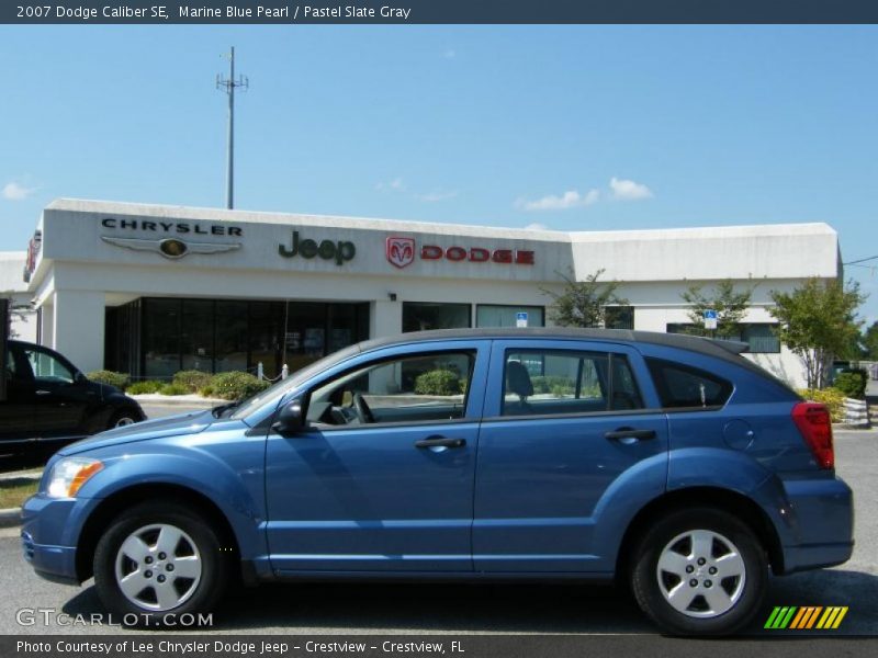 Marine Blue Pearl / Pastel Slate Gray 2007 Dodge Caliber SE