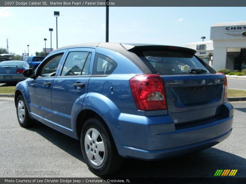 Marine Blue Pearl / Pastel Slate Gray 2007 Dodge Caliber SE
