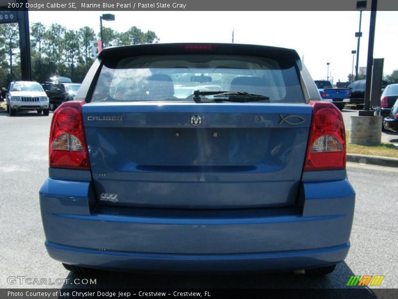 Marine Blue Pearl / Pastel Slate Gray 2007 Dodge Caliber SE