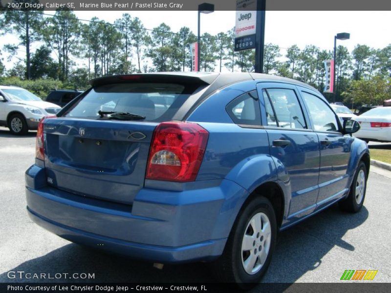 Marine Blue Pearl / Pastel Slate Gray 2007 Dodge Caliber SE