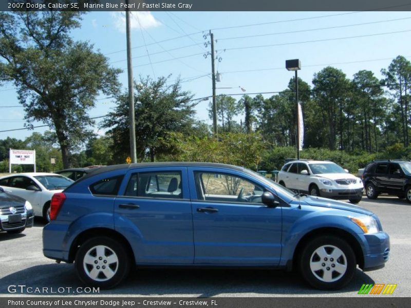Marine Blue Pearl / Pastel Slate Gray 2007 Dodge Caliber SE